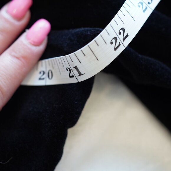 CAbi Black Button-Up velvet Jacket Size Large utility corpcore minimalist grunge - Picture 6 of 8